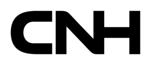 Logotipo de CNH en color negro sobre fondo blanco, con estilo moderno y letras gruesas.